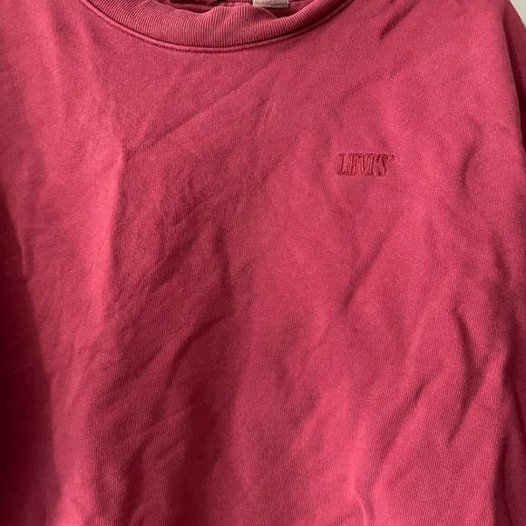 Levi’s cotton sweatshirt in berry red colour - Picture 2 of 5